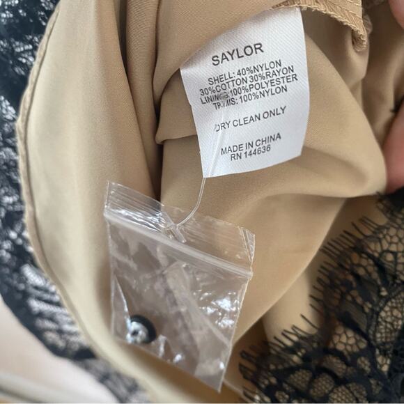 Sailor Amity Mini Dress Black Lace Mockneck Whimsigoth Size X-Small Gently Used - Picture 9 of 9